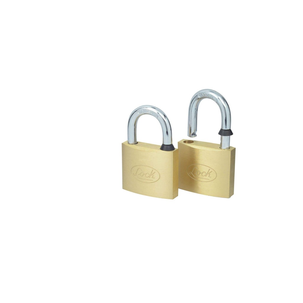 Juego de candados de latón cortos 25 mm, llave estándar, 2 piezas Lock