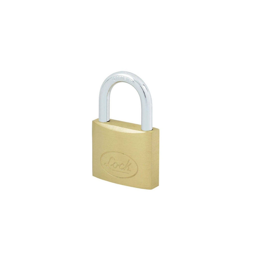 Candado de latón corto 50 mm, llave estándar Lock