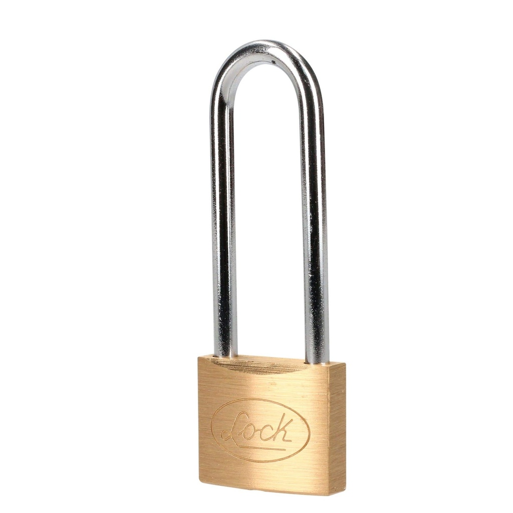 Candado de latón extra largo 40 mm, llave estándar Lock