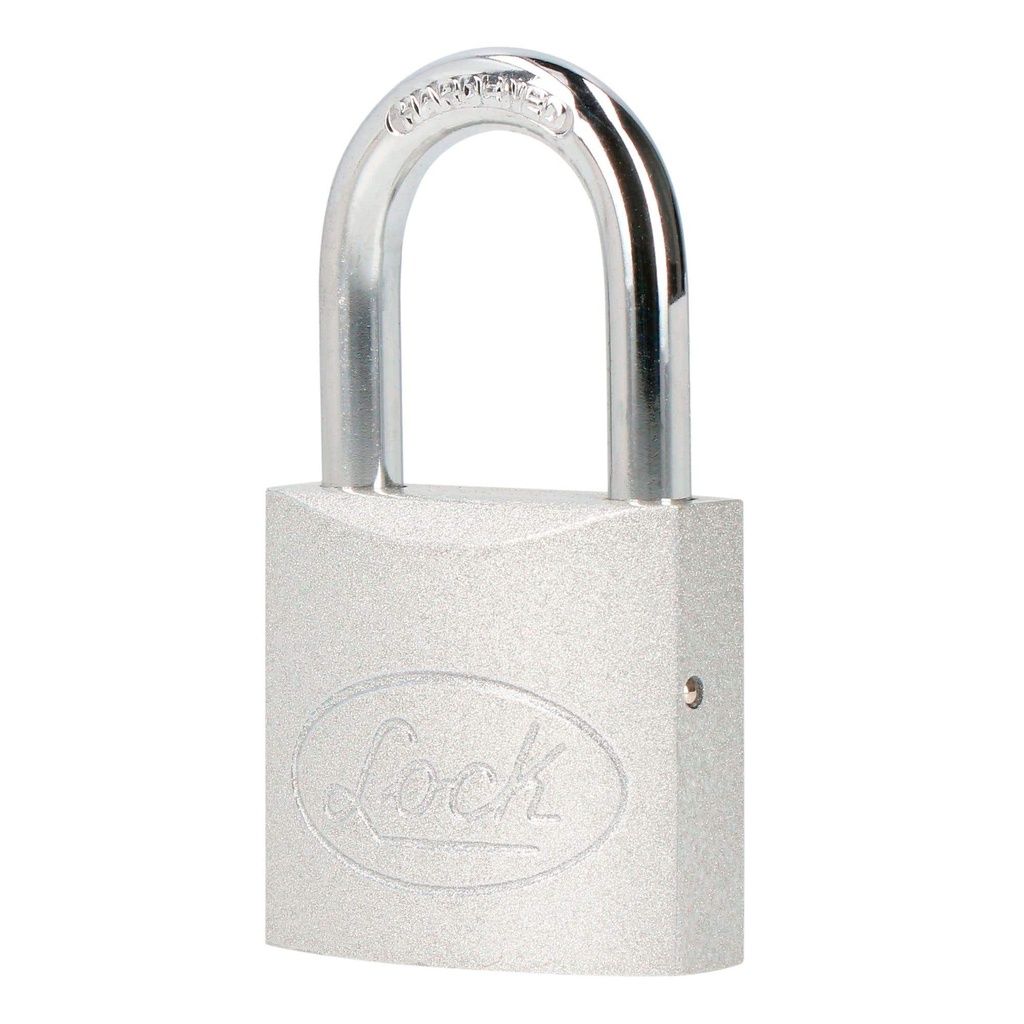 Candado de acero largo 38 mm, llave estándar, en caja Lock
