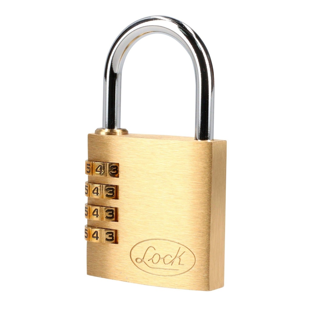 Candado de combinación programable para maleta, latón, 40 mm Lock