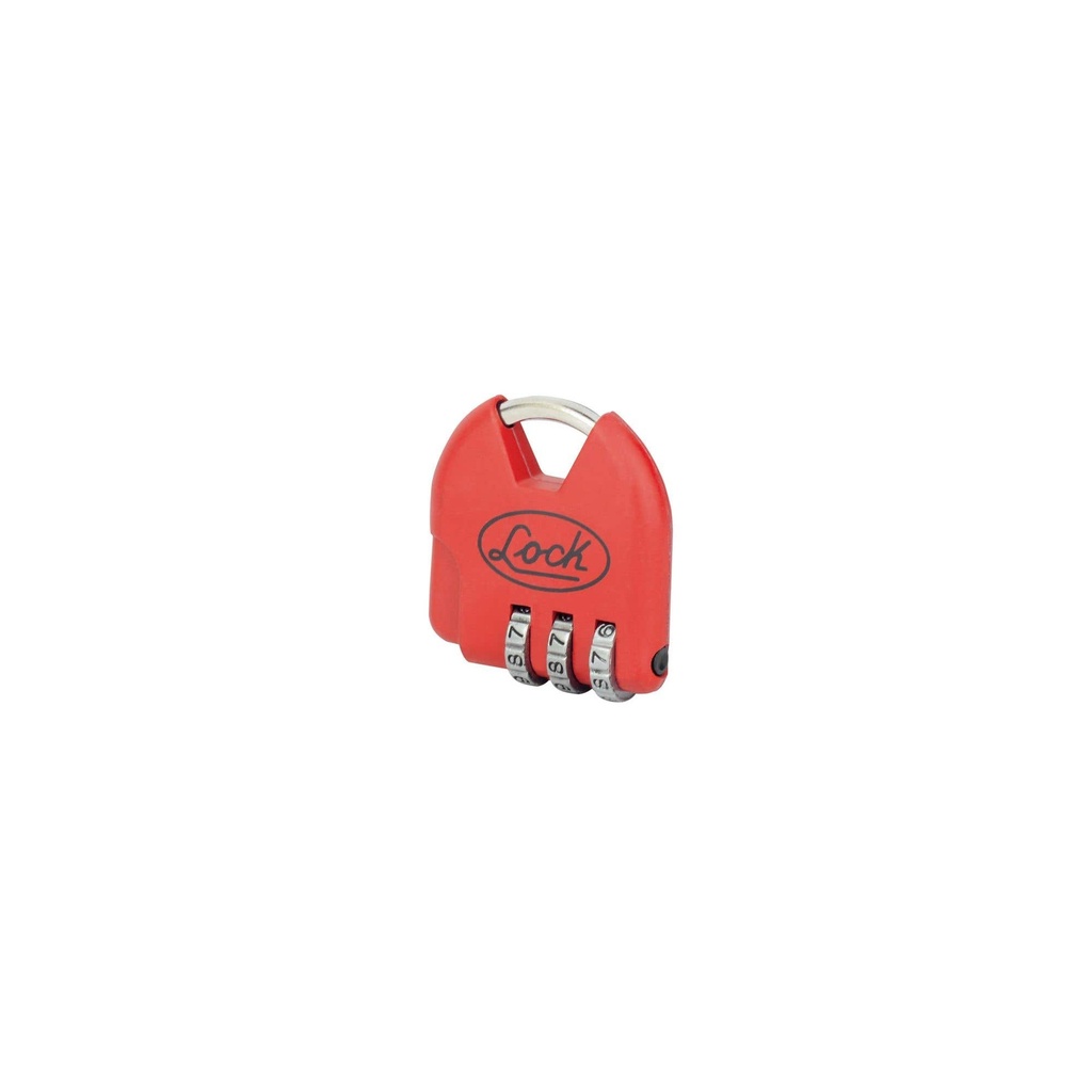 Candado de combinación programable para maleta, rojo, 36 mm Lock