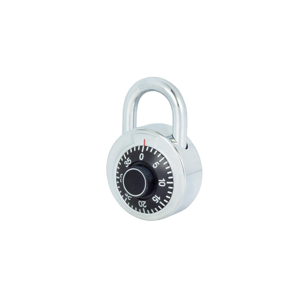 Candado de combinación de disco, negro, 50 mm Lock