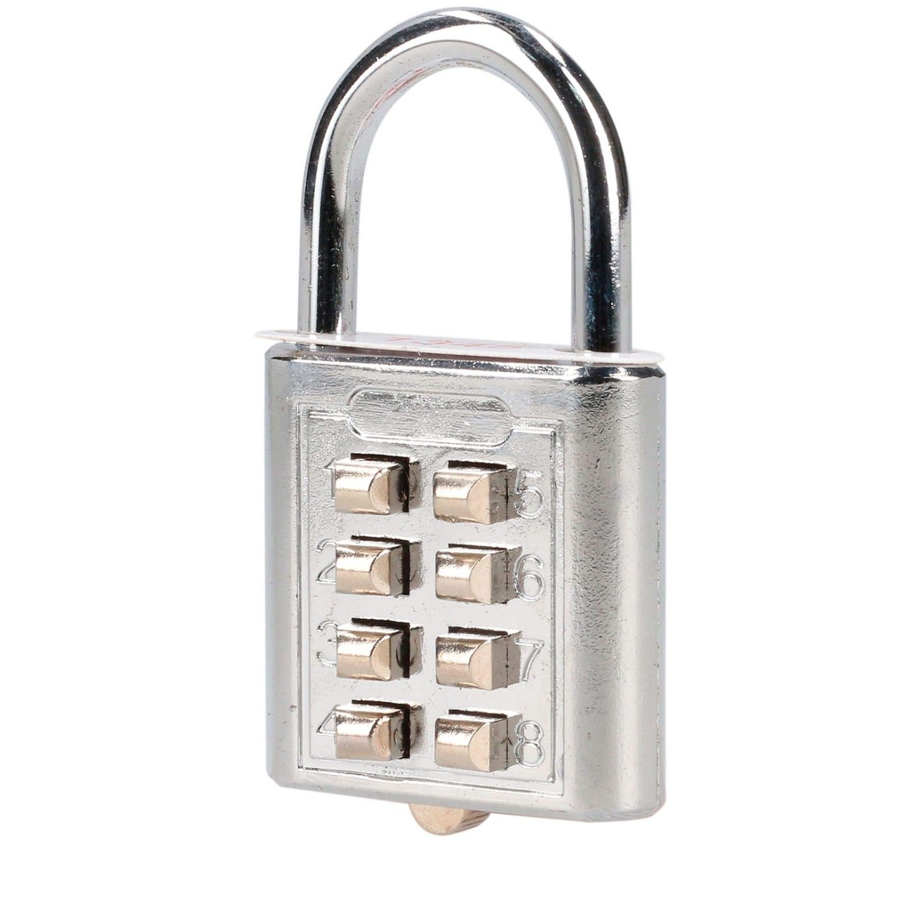 Candado de combinación, cromo brillante, 35 mm Lock