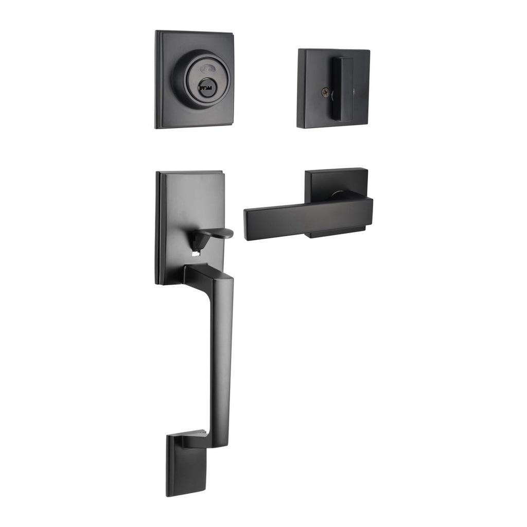 Gatillo rectangular sólido para entrada función sencilla, negro, visual Lock