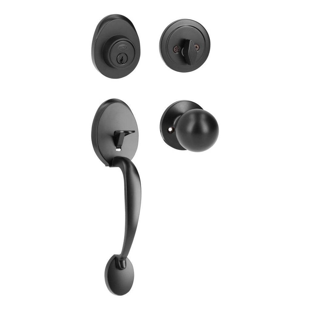 Gatillo ovalado sólido para entrada función sencilla, negro, visual Lock