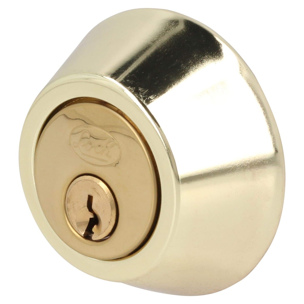 [17CE] Cerrojo residencial función sencilla, latón brillante, llave estándar, blíster Lock
