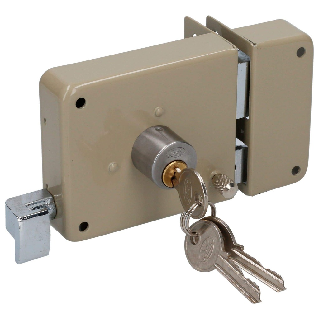 Cerradura sobreponer clásica función derecha, llave estándar, en caja Lock