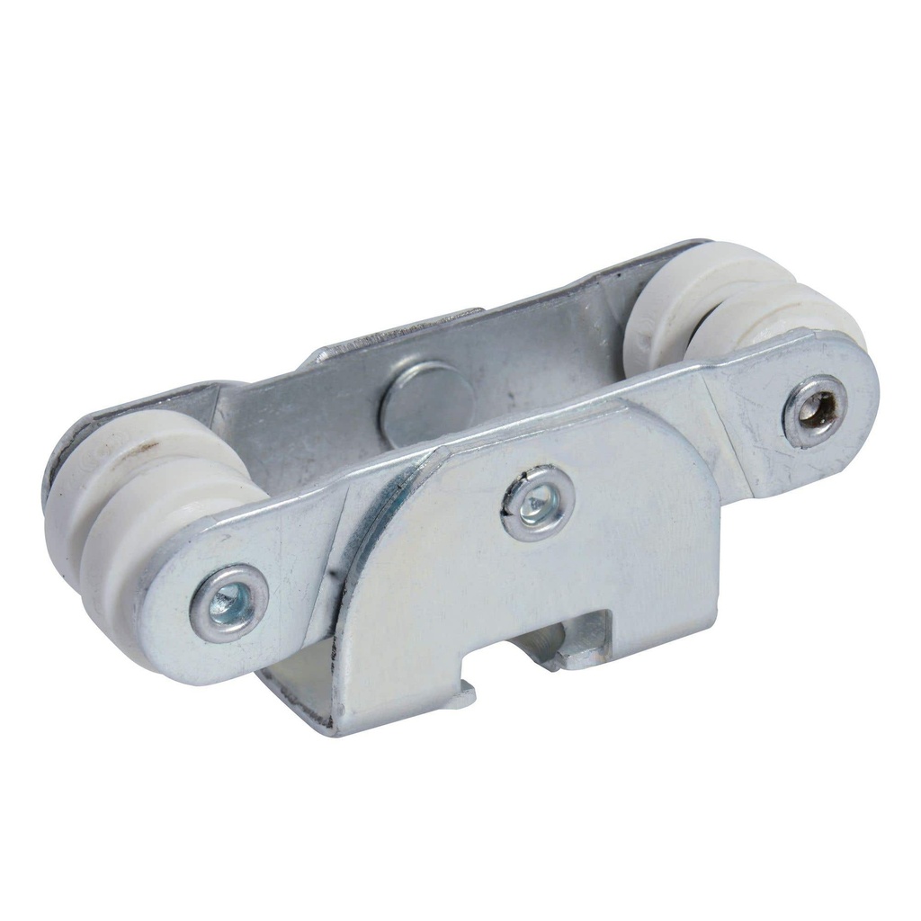 Juego de carretillas riel TT 4 baleros para clóset, galvanizada Lock