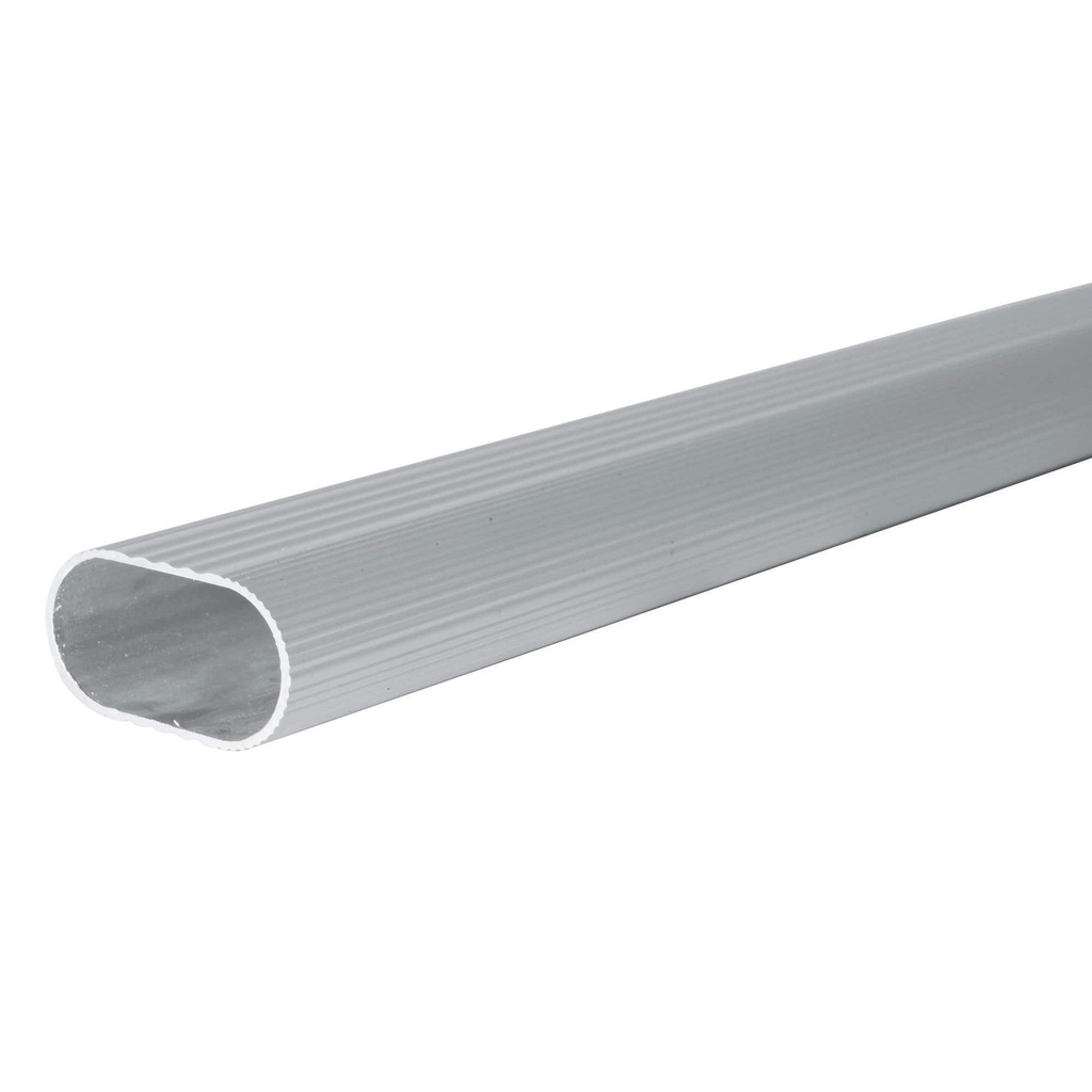 Tubo ovalado para clóset 3 m, de aluminio Lock
