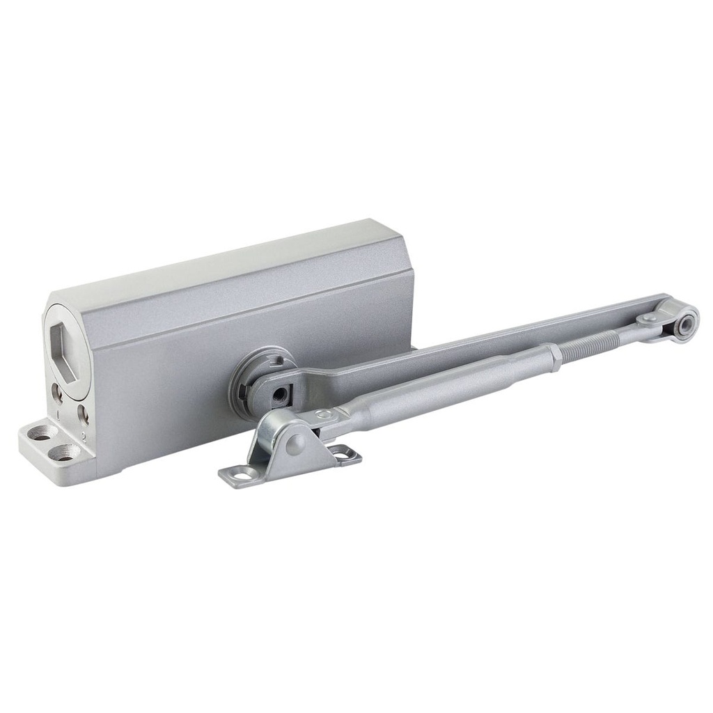 Cierrapuertas hidráulico con capacidad de 45-65 Kg, 180° apertura en espera Lock