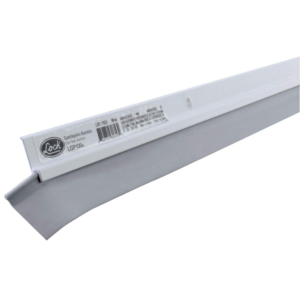 [LGP100A] Guardapolvo acabado aluminio 100 cm Lock