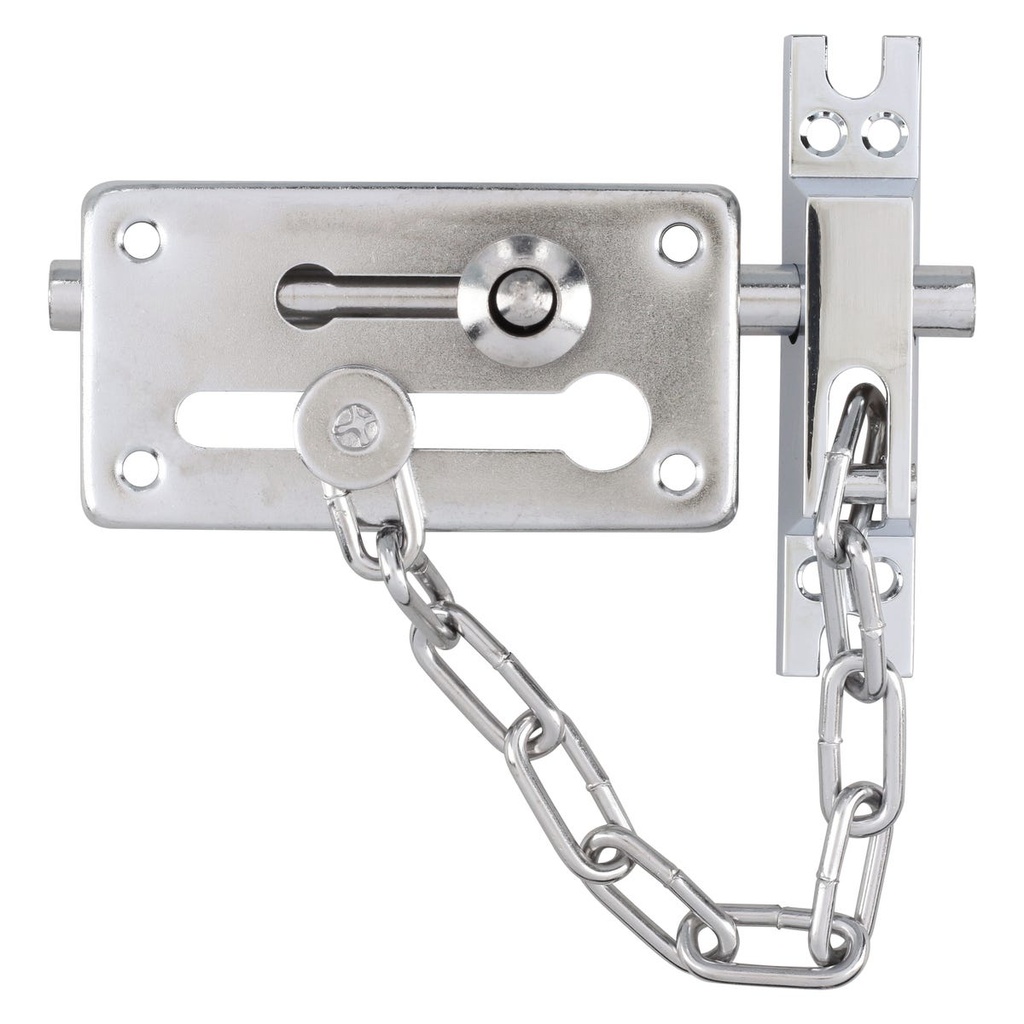 Pasador de sobreponer de cadena níquel satinado Lock