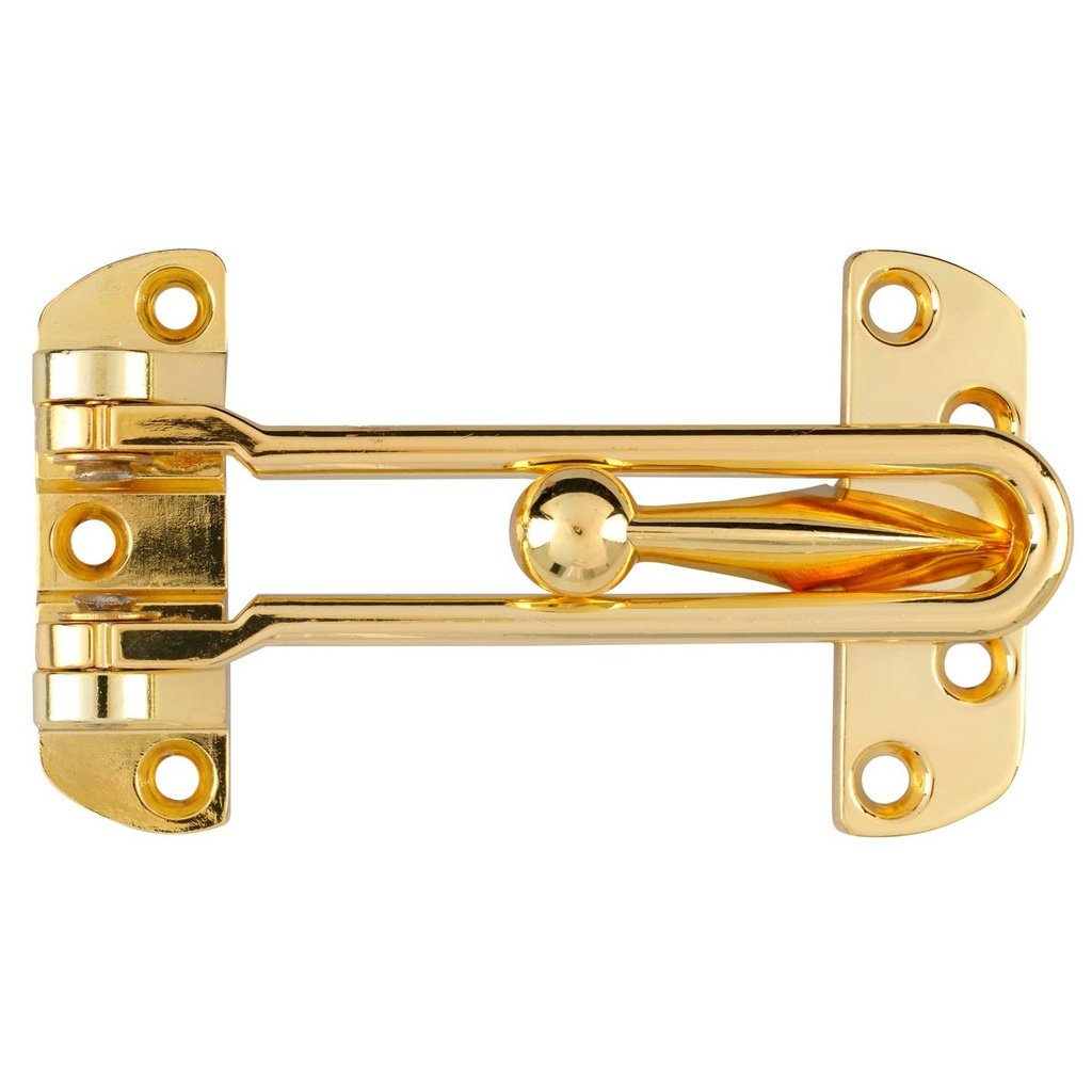 Pasador de seguridad para puerta abatible acabado latón brillante Lock