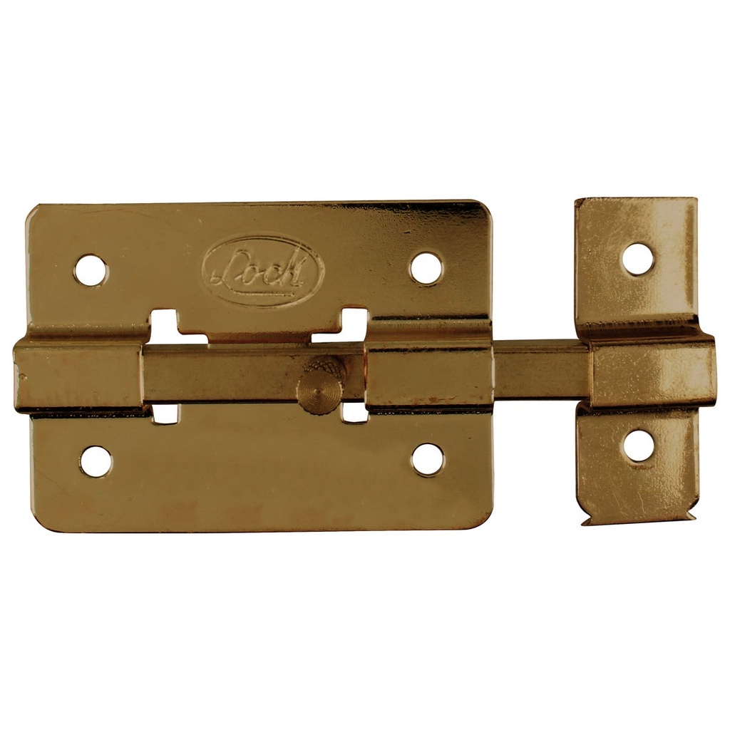 Pasador de sobreponer de barra latón antiguo 12 cm Lock