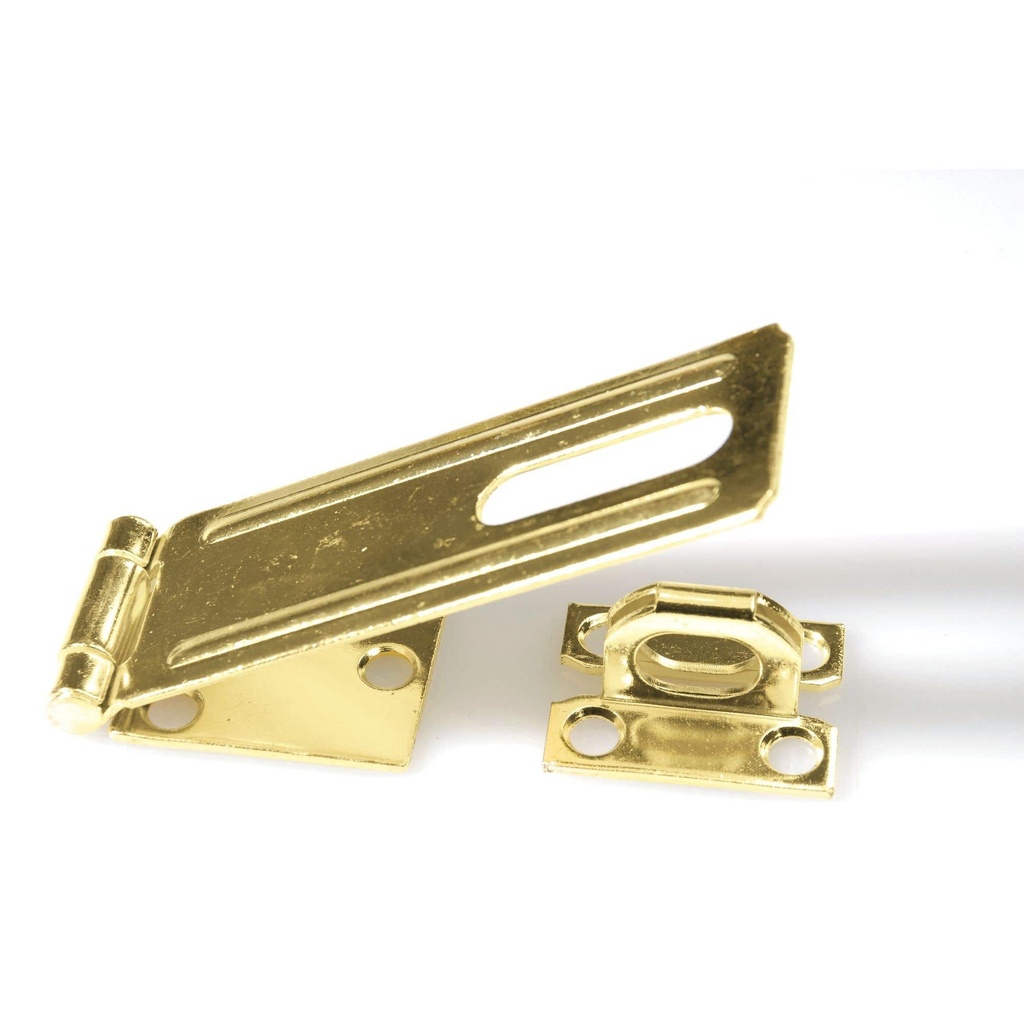 Portacandado 3-1/4" latón brillante Lock