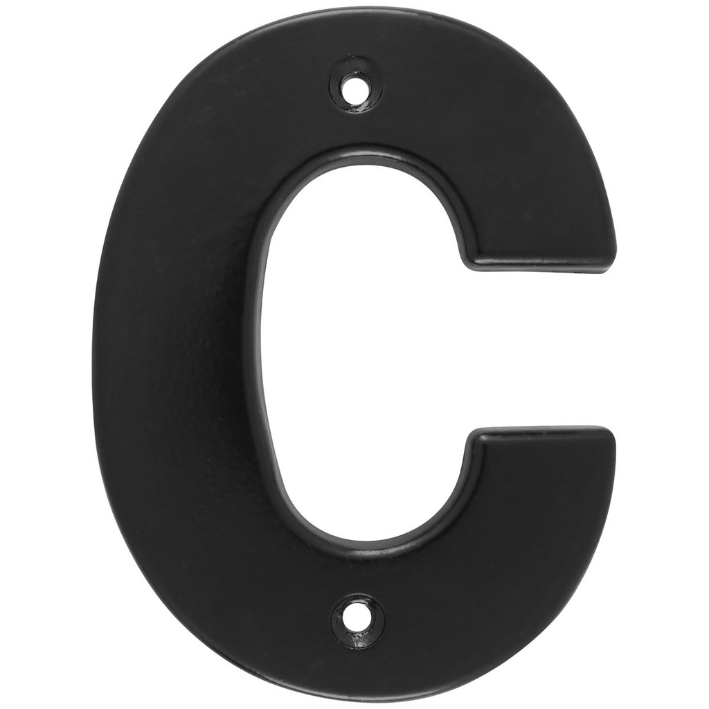 [L7CN] Letra C bold 4" negro Lock