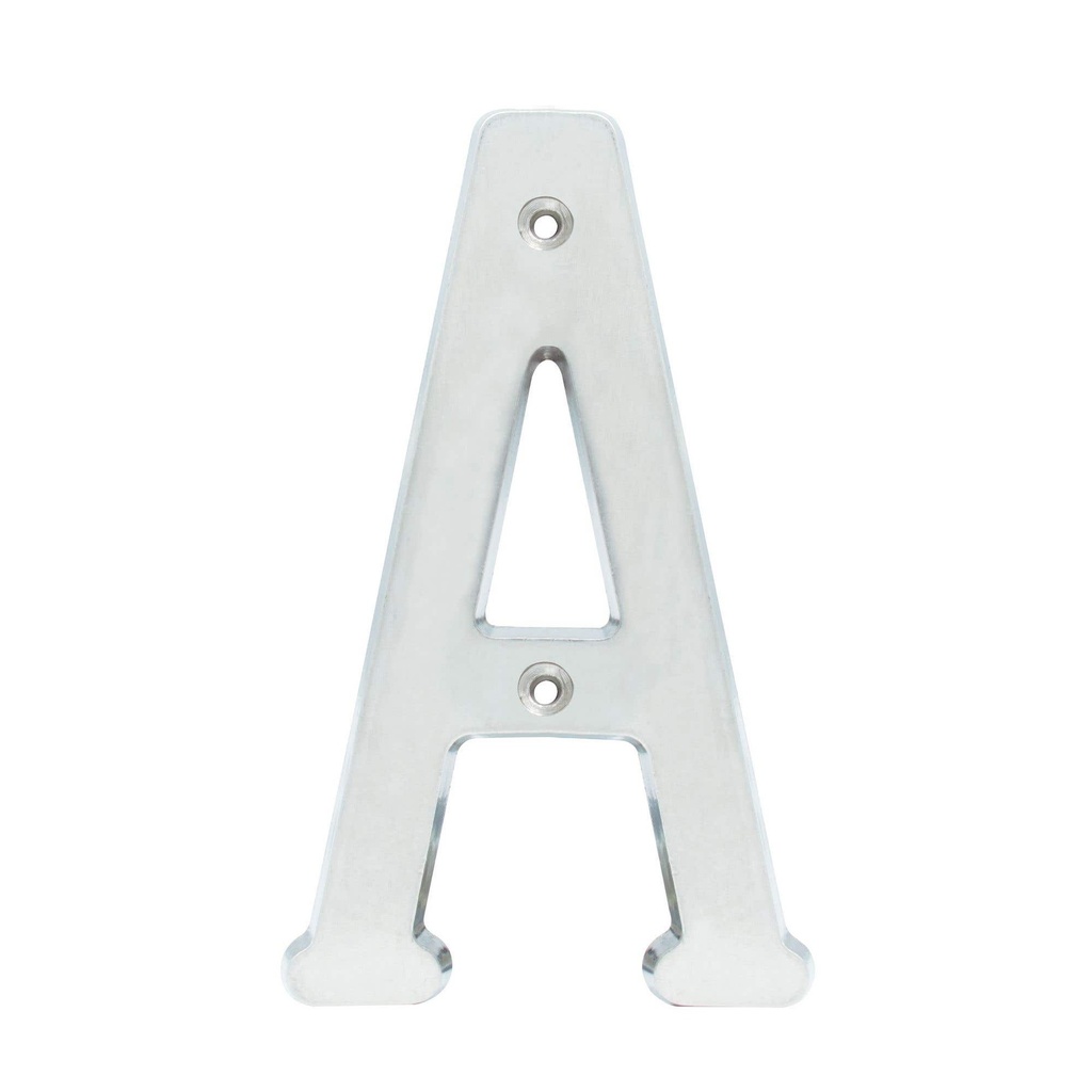 Letra A slim 4" níquel satinado Lock
