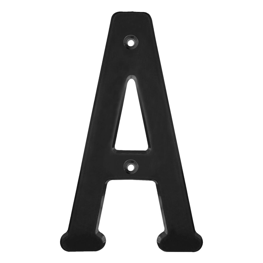Letra A slim 4" negro Lock