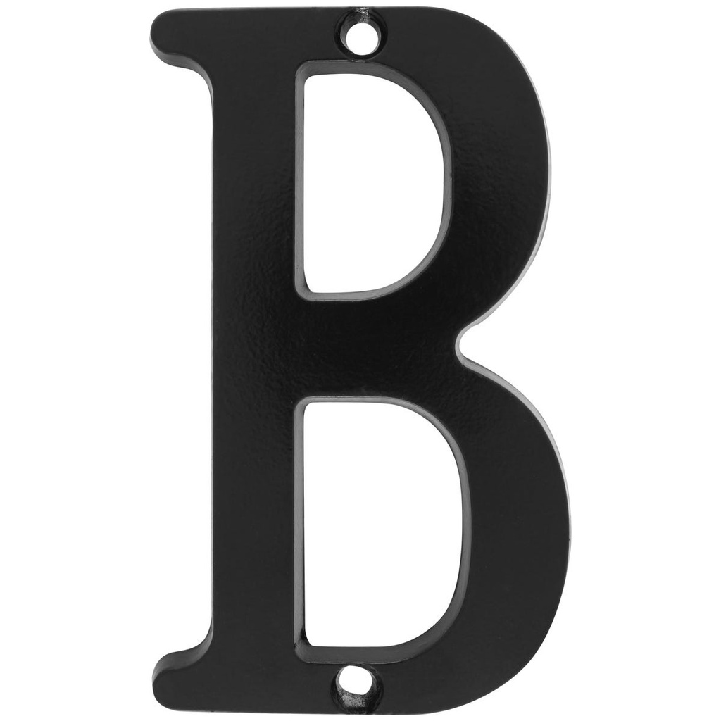 Letra B slim 4" negro Lock