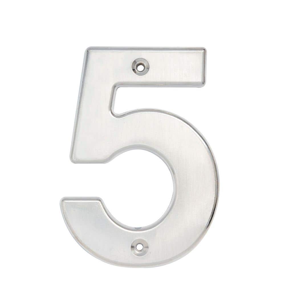 Número 5 bold 4" níquel satinado Lock