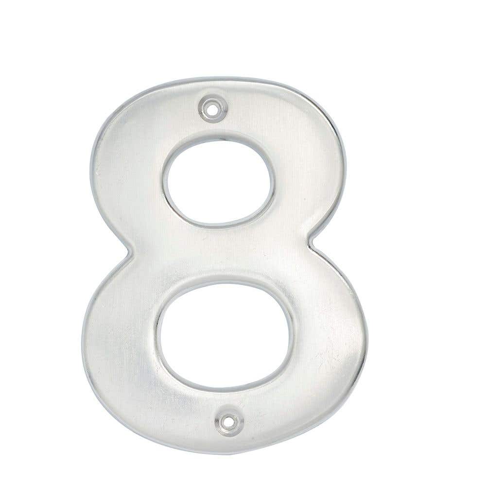 Número 8 bold 4" níquel satinado Lock