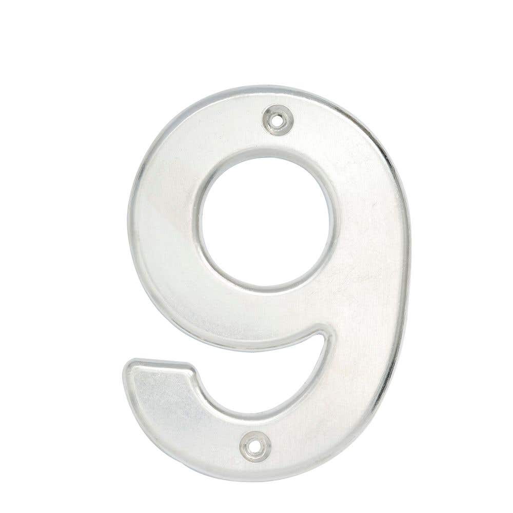 Número 9 bold 4" níquel satinado Lock