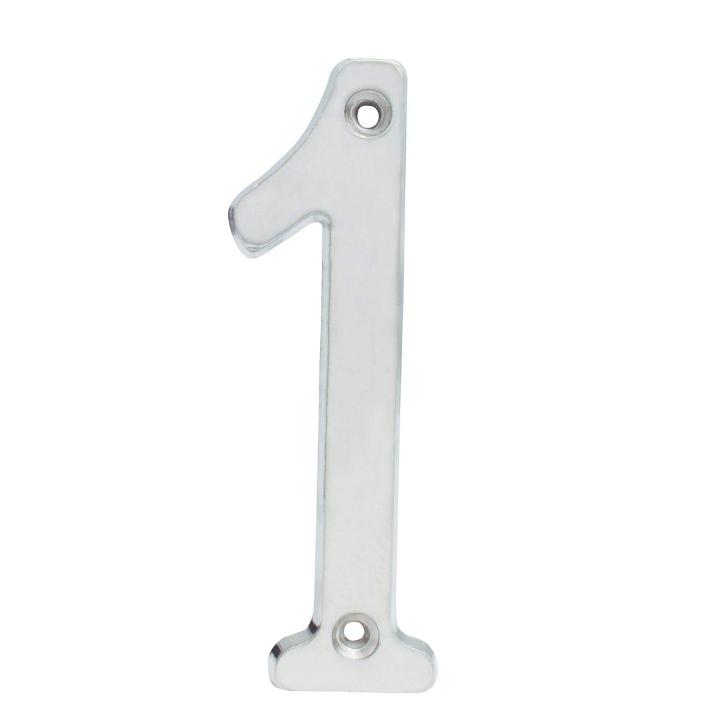 Número 1 slim 4" níquel satinado Lock