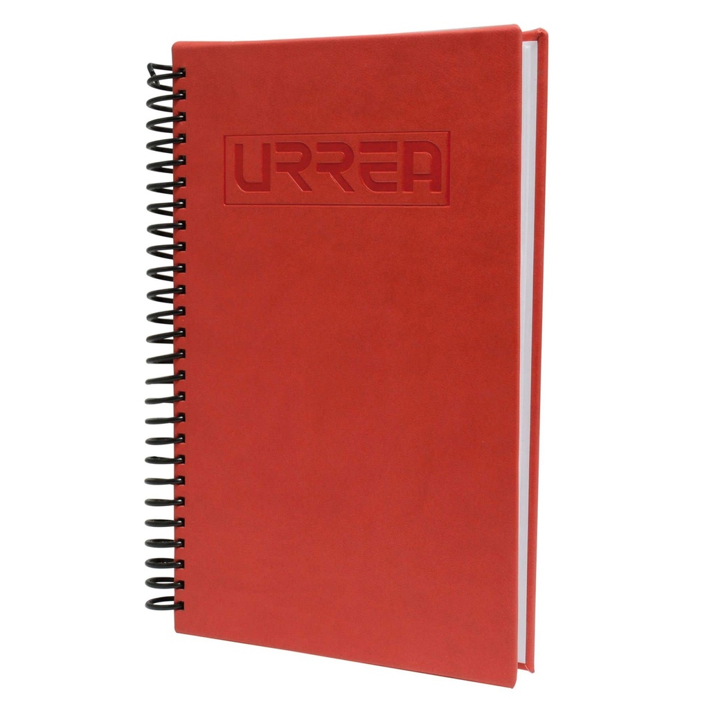 Cuaderno de raya con pasta dura de vinil 14 cm x 22 cm, 100 hojas Urrea