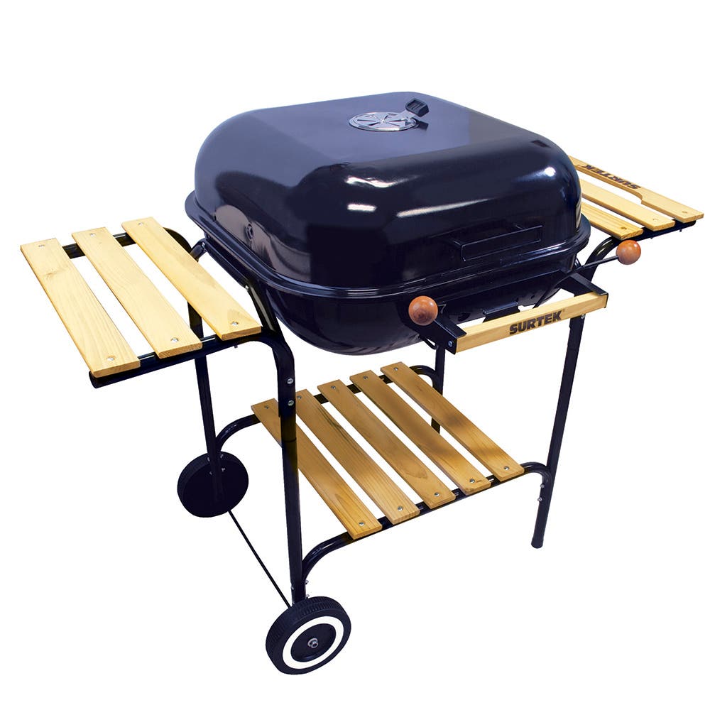 Asador de carbón con ruedas 106 cm x 57 cm x 89 cm Surtek