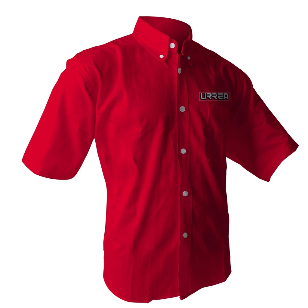[CAMC201M] Camisa de manga corta para caballero color rojo talla M Urrea