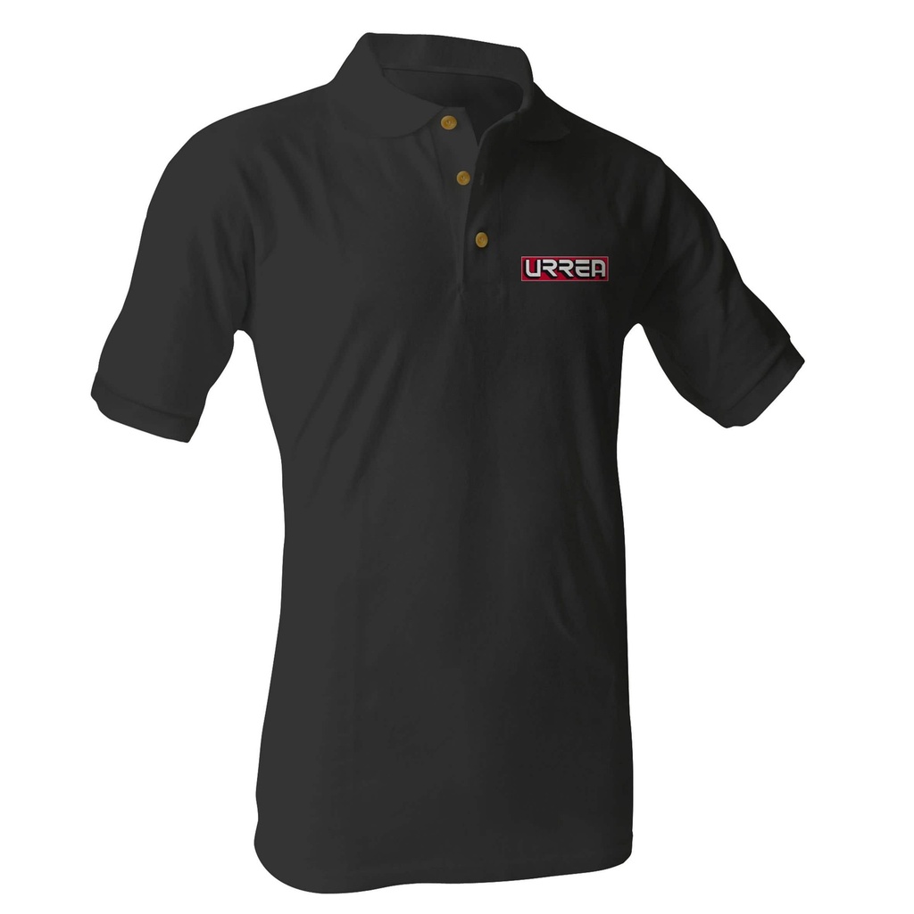 [URRPONX] Playera tipo polo para caballero color negro talla EG Urrea