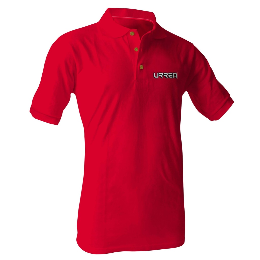 [URRPORL] Playera tipo polo para caballero color rojo talla L Urrea