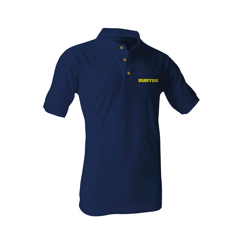 [STKPOZL] Playera tipo polo para caballero color azul talla L Surtek