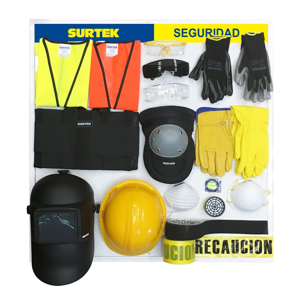 Tabla exhibidora de herramienta para equipo de seguridad 80 cm x 80 cm Surtek