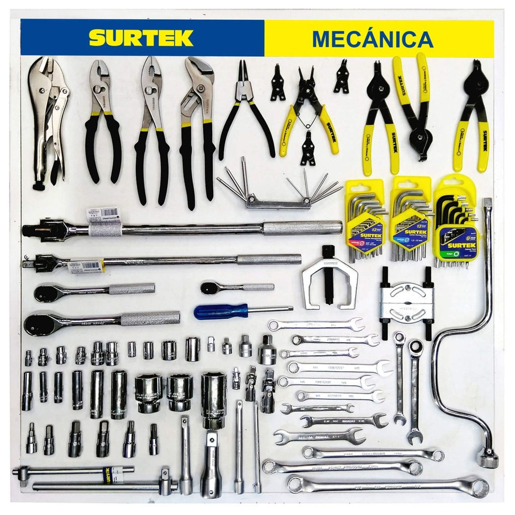 Tabla exhibidora de herramienta para mecánica 80 cm x 80 cm Surtek