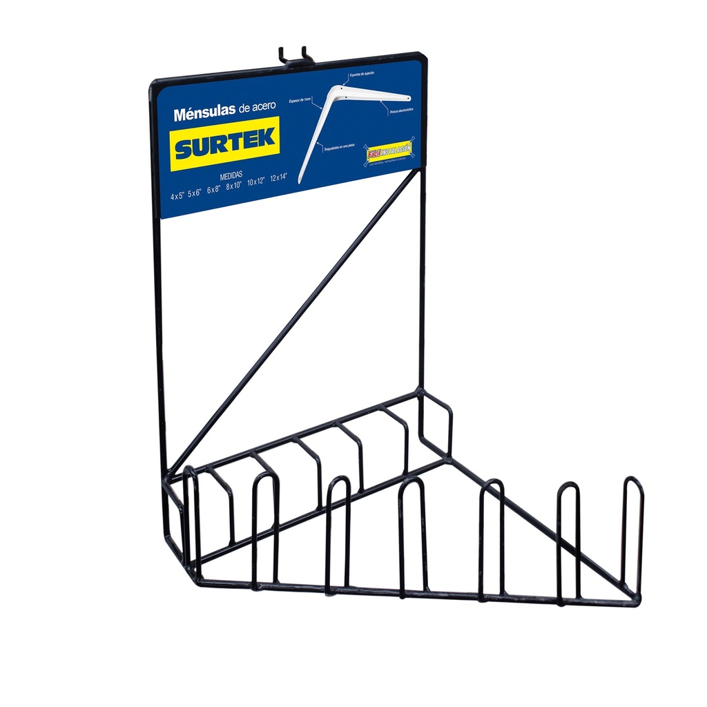 Rack despachador para panel para silicones 25 cm x 8.5 cm x 30 cm Surtek