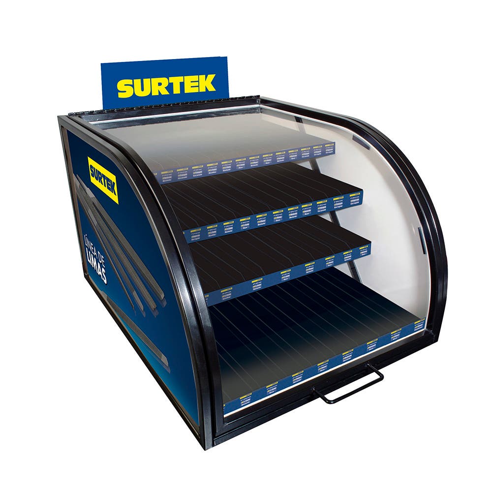 Exhibidor de mostrador para limas 31 cm x 41.5 cm x 54.5 cm Surtek