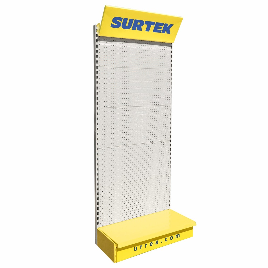 Góndola perimetral panel metálico 220 cm x 93 x 47 cm Surtek