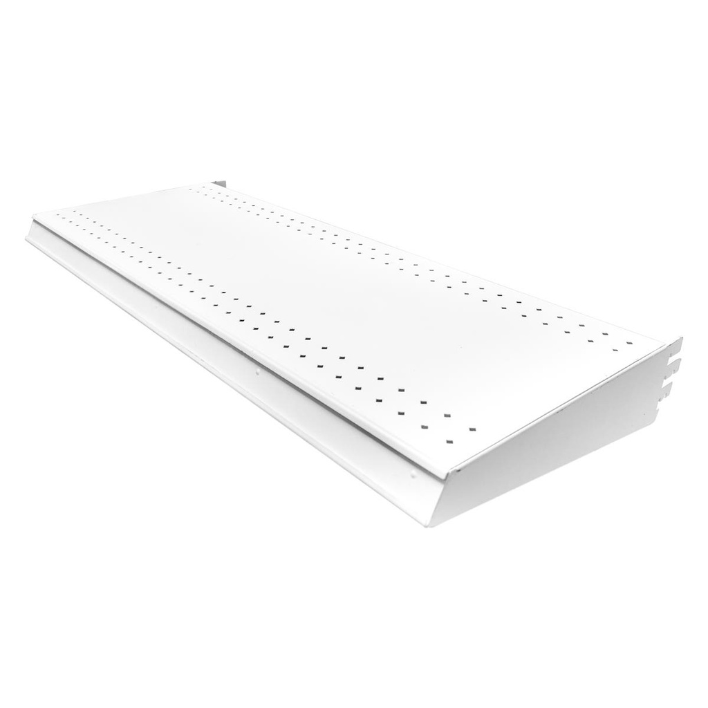 Entrepaño metálico para cabecera 84.5 cm x 30.5 cm color blanco Urrea