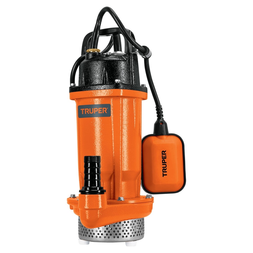 Bomba sumergible hierro fundido, agua limpia, 1/2 HP, TRUPER