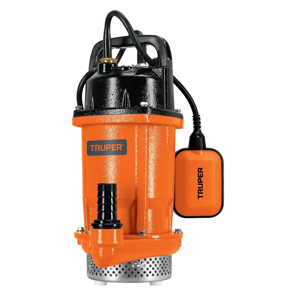 Bomba sumergible hierro fundido, agua limpia, 3/4 HP, TRUPER