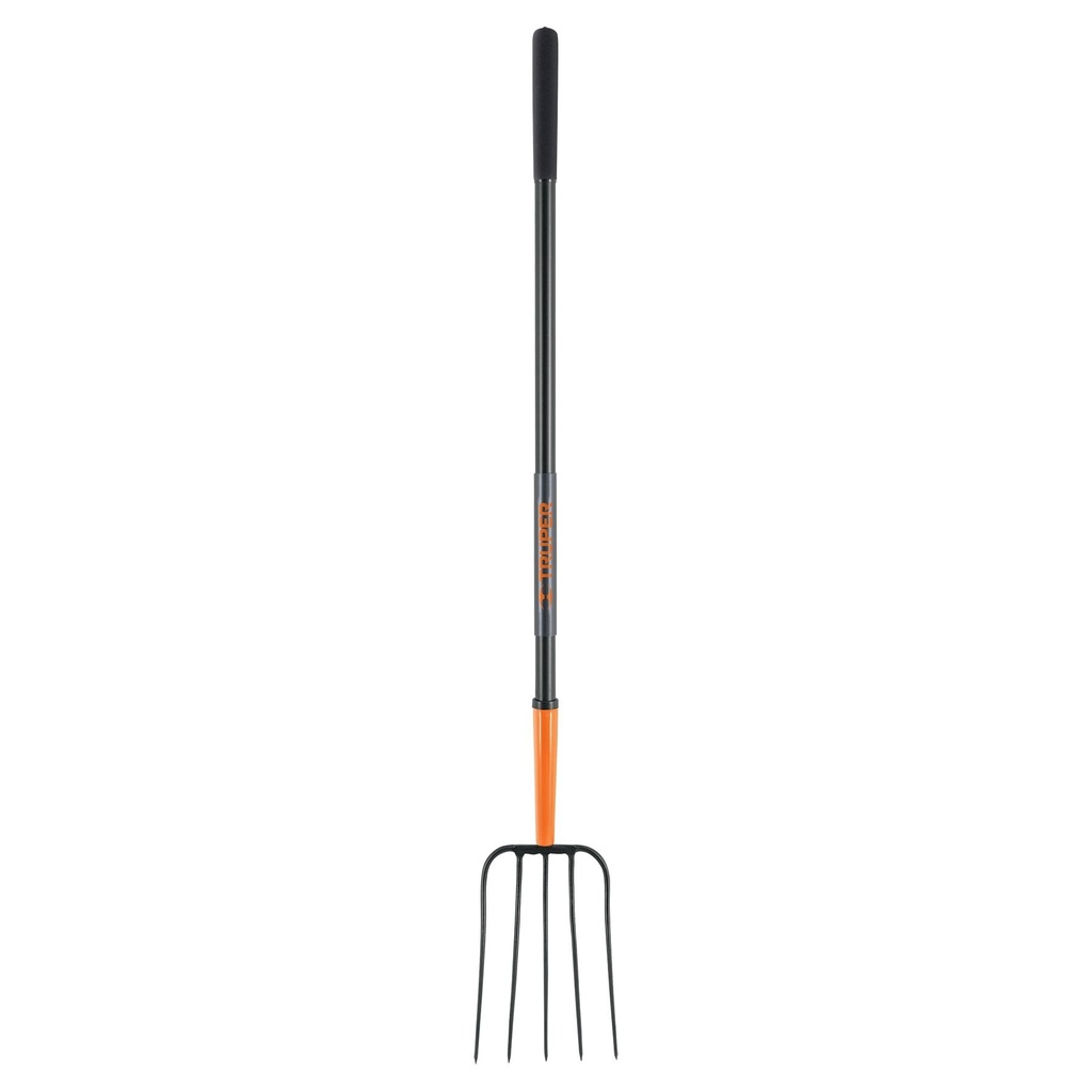 Bieldo para paja, 5 dientes, mgo largo de acero 48" TRUPER