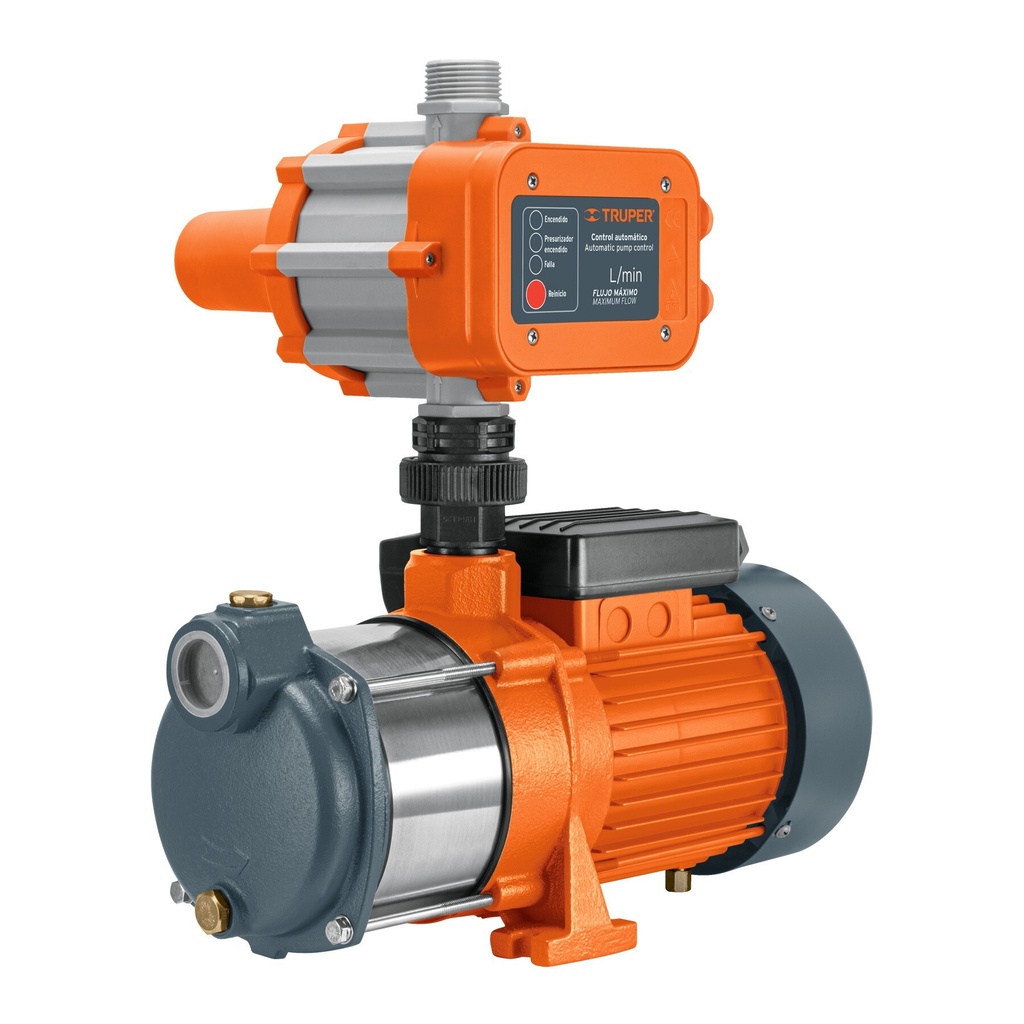 Bomba presurizadora multietapas 3/4 HP con control, TRUPER
