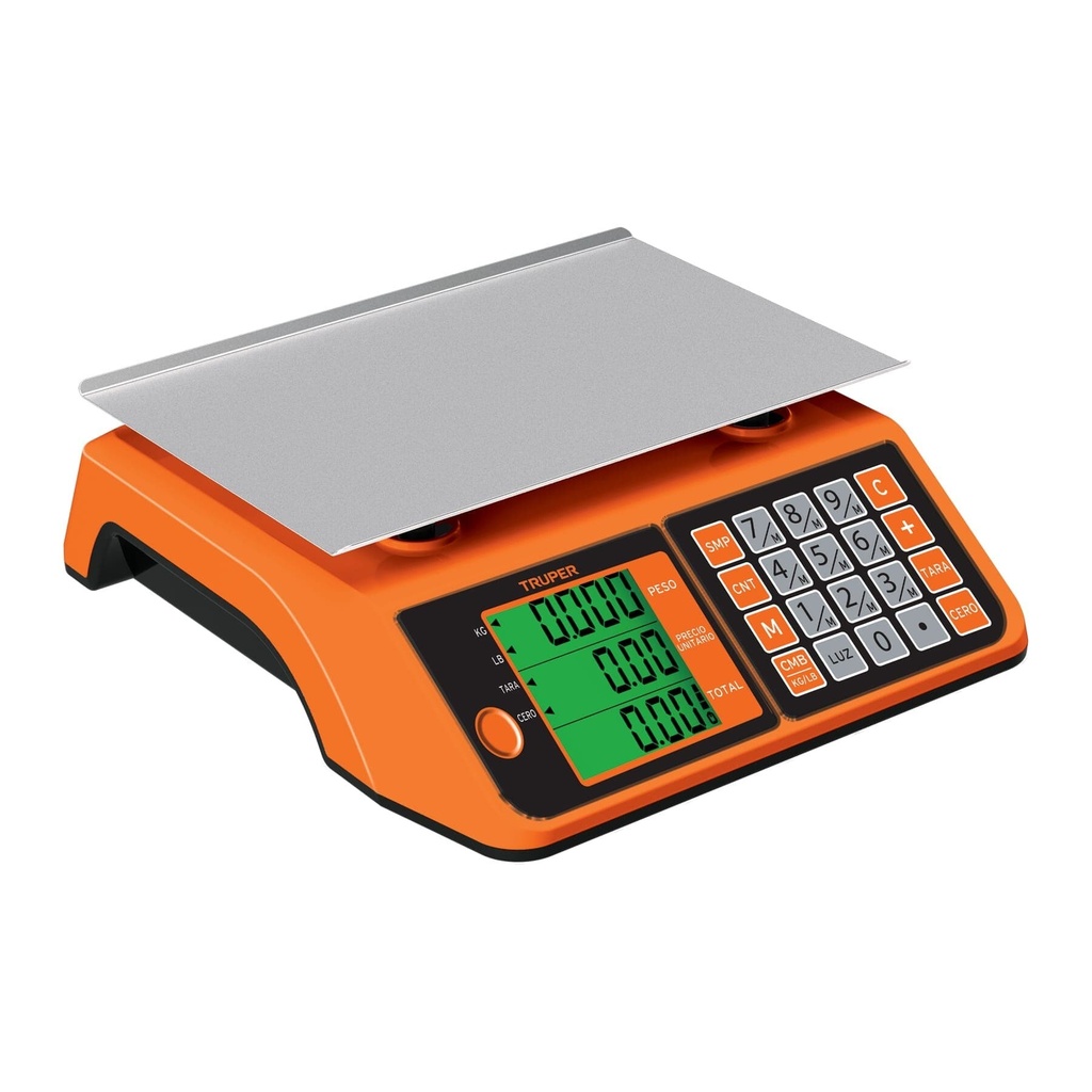 Báscula electrónica multifunciones 20 kg, Truper