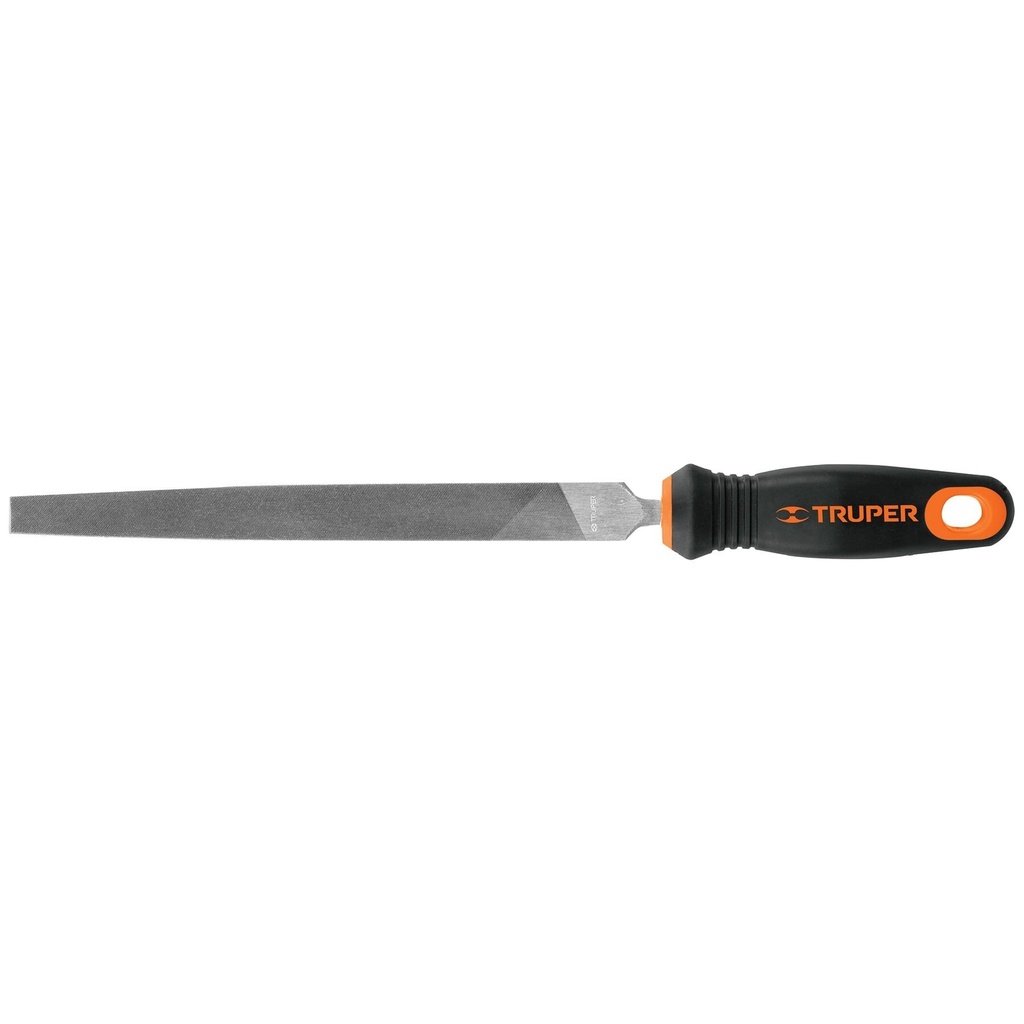 Lima plana muza 8" con mango doble inyección, Truper