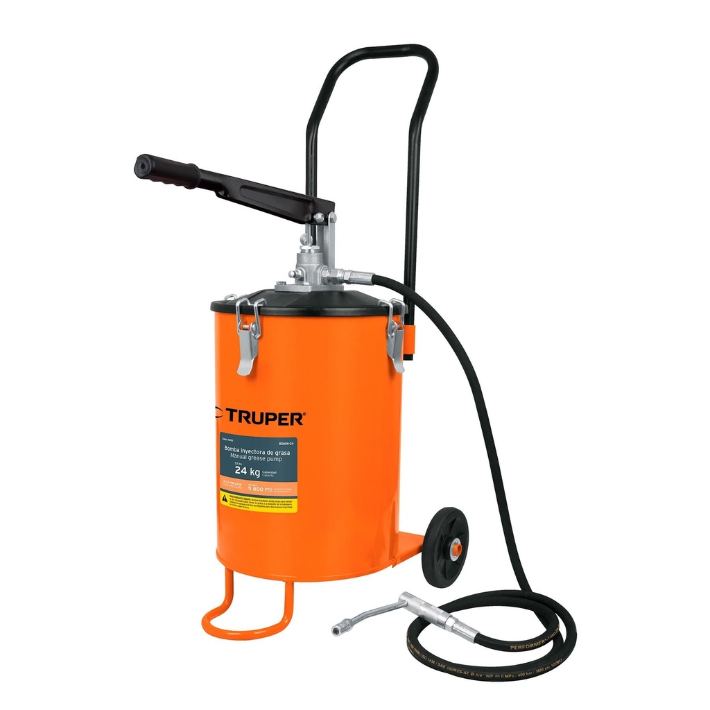 Bomba inyectora de grasa, 24 kg, Truper