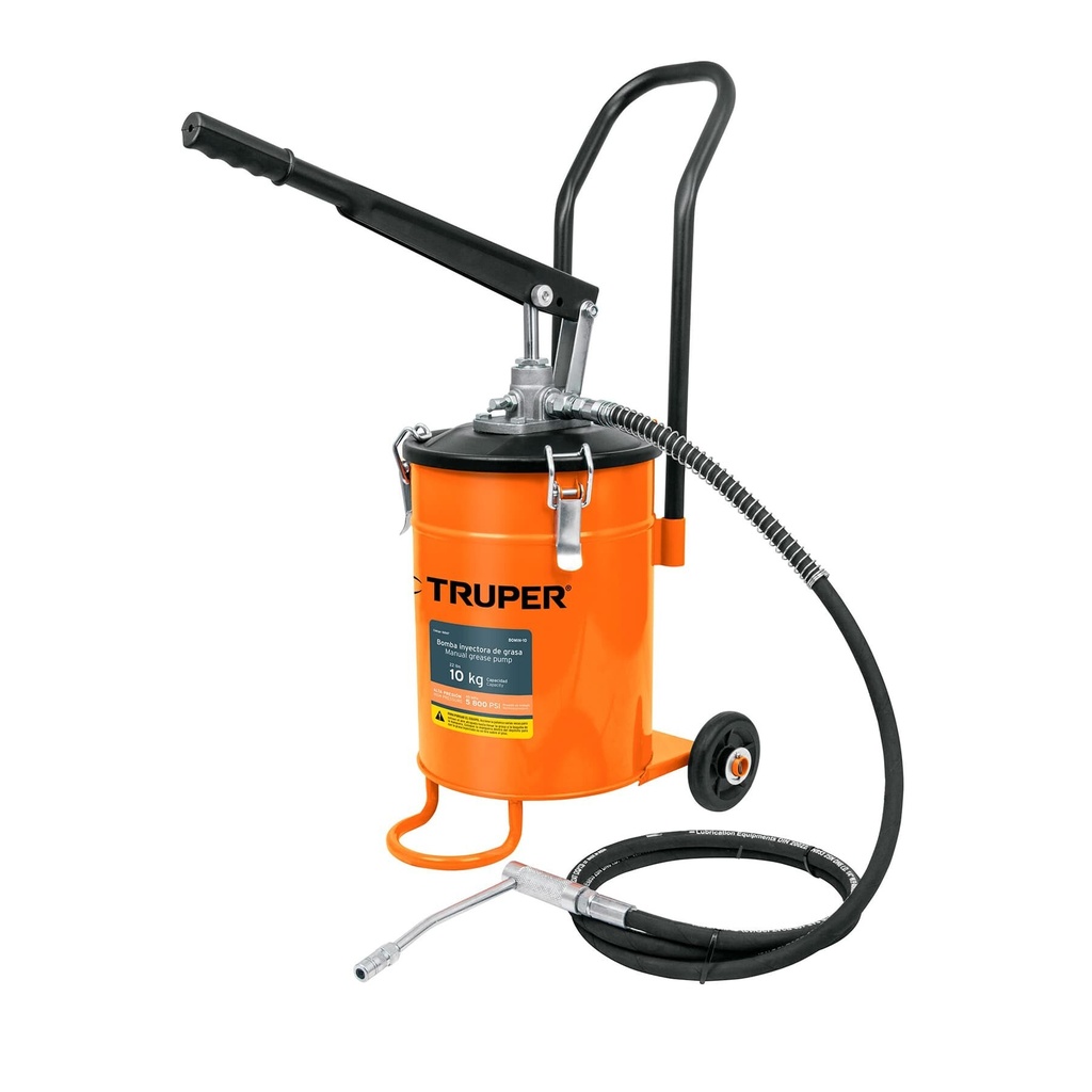 [BOMIN-10] Bomba inyectora de grasa, 10 kg, TRUPER