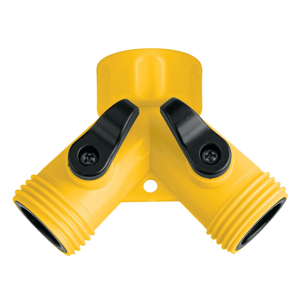 [AD-2P] Conector 'Y' 3/4' plástico para manguera, PRETUL