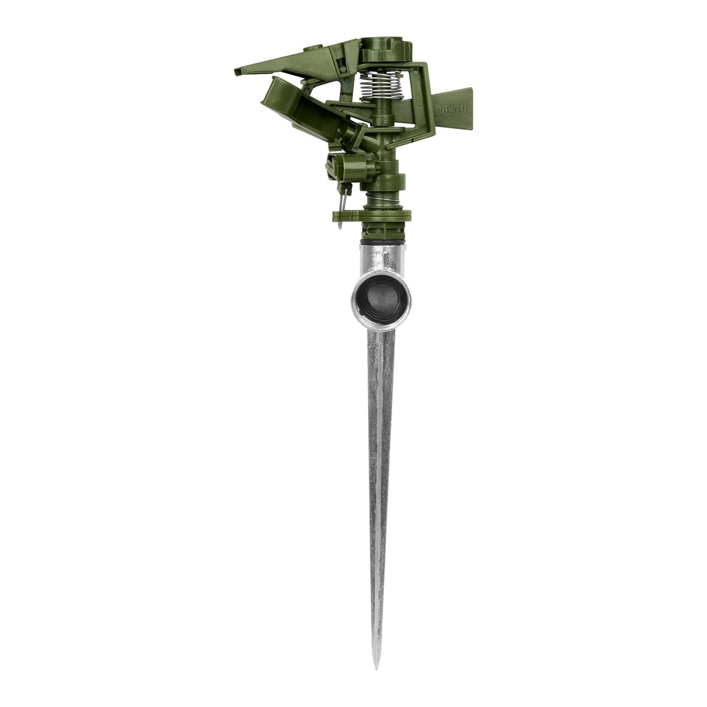 [ASVE-11] Aspersor plástico 11' una vía estaca metálica, verde, PRETUL